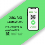 GREEN PASS obbligatorio in Associazione